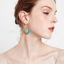 DIY-Sets zur Herstellung baumelnder Ohrringe aus Walnussholz&nbsp;DIY-OC0006-62