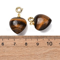Herzanhänger aus natürlichem Tigerauge&nbsp;G-B188-06G-12