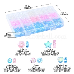 450шт 15 стиля прозрачные акриловые бусины&nbsp;TACR-FS0001-30