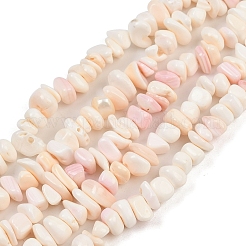 Натуральная розовая оболочка из бисера пряди&nbsp;X-SSHEL-L016-19