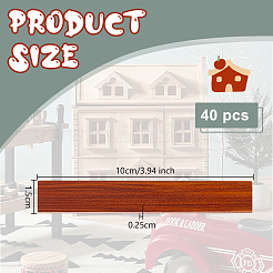 20 Stück Holzblatt-Miniatur-Ornamente&nbsp;DIY-WH0661-57A