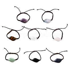 Бусины из натуральных камней плетеные браслеты из бисера&nbsp;BJEW-Q070-01