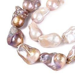 Perle baroque naturelle perles de perles de keshi&nbsp;PEAR-S019-05D-03
