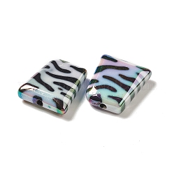 УФ-покрытие непрозрачные радужные переливающиеся акриловые бусины&nbsp;PACR-D069-08