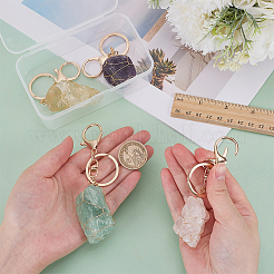 4шт натуральный драгоценный камень брелок&nbsp;KEYC-FG00004