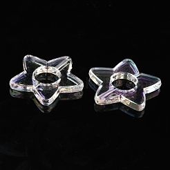 Уф-покрытие прозрачные акриловые бусины OACR-K005-04