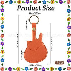 Кожаный брелок для медиатора&nbsp;AJEW-WH20816-061AB-03