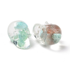 Perle di trucioli tinti in crisocolla naturale&nbsp;G-E185-16