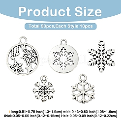 50 шт. 5 стиля подвески из сплава в тибетском стиле&nbsp;FIND-YW0010-23