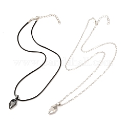 Наборы ожерелий с подвесками в форме сердца из сплава&nbsp;NJEW-B081-07B