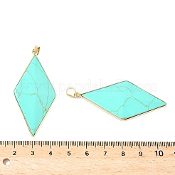 Синтетическая бирюза ограненные большие подвески&nbsp;G-L623-04G-03