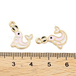 Подвески из эмалевого сплава с покрытием из легкого золота&nbsp;ENAM-M219-11KCG-02