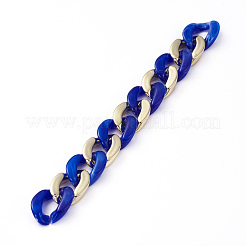 Cadena de bordillo de plástico ccb hecha a mano&nbsp;AJEW-JB00678-06