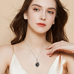 6 шт. 2 цвета железный кабель цепь пустой макраме мешочек кулон слайдер ожерелье изготовление&nbsp;NJEW-NB0001-32