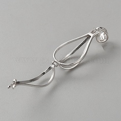 925 подвеска-клетка из бисера из стерлингового серебра&nbsp;STER-WH0005-46A-P