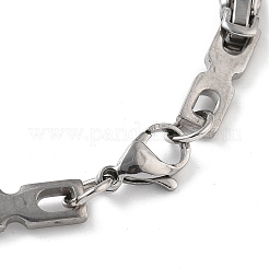 Collana e braccialetti con catena a maglie in acciaio inossidabile 201 anti-appannamento&nbsp;SJEW-G083-05P
