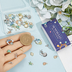 32 шт. 16 стиля эмалевых кабошонов из сплава&nbsp;DIY-SC0032-66