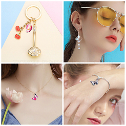 Подвески из сплава с принтом 40 цветов&nbsp;FIND-SC0001-78