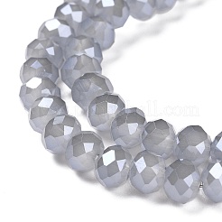 Chapelets de perles en verre électroplaqué&nbsp;GLAA-K027-PL-A08-A