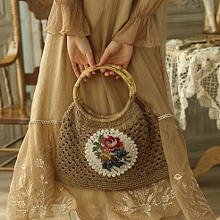 Umweltfreundlicher Bambus-Taschengriff für handgefertigte Handtaschen-DIY-Taschen-Accessoires&nbsp;FIND-PH0015-32