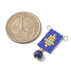 2 pièces 2 styles faits à la main miyuki rond rocailles motif de métier à tisser&nbsp;PALLOY-MZ00176