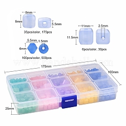 Perline acriliche di gelatina imitazione stile 705pcs 15&nbsp;MACR-YW0001-78