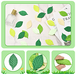 200 шт. аксессуары для украшения из полиэстера в виде листа&nbsp;DIY-SP0006-22