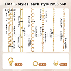 DIY-Schmucksets für Armbänder und Halsketten aus Messing&nbsp;DIY-SC0028-28
