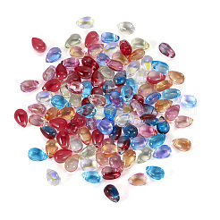 120шт 10 цвета прозрачные стеклянные бусины&nbsp;GLAA-TA0002-55