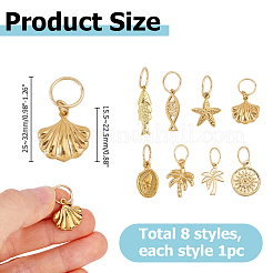 8 pendentif en acier inoxydable&nbsp;PALLOY-HS00042