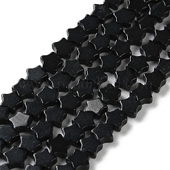 Натуральный черный камень бисер нитей G-G085-B52-02