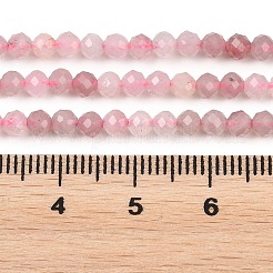 Natürliche madagaskars Rosenquarzperlen Stränge&nbsp;LS-G-P615-A-3mm-01