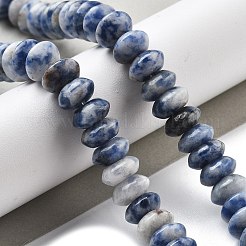 Natürliche blaue Fleck Jaspis Perlen Stränge&nbsp;G-P559-A15-02