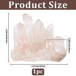 Adornos de racimo de cristal de cuarzo natural&nbsp;DJEW-PA0001-08