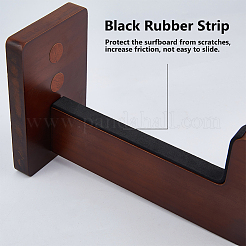1 soporte de pared antideslizante de madera para tablas de surf.&nbsp;AJEW-DC0004-42
