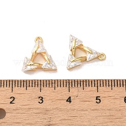 Breloques en laiton zircon cubique transparent&nbsp;KK-E098-07G