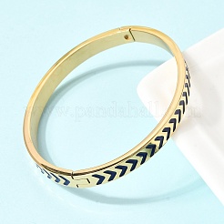 Эмалированные браслеты на шарнирах из нержавеющей стали 304&nbsp;BJEW-D408-35G