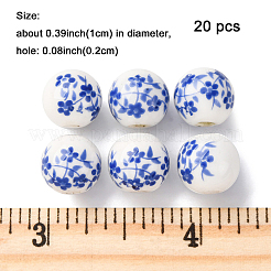 20шт фарфоровые бусины ручной работы&nbsp;PORC-FP0001-03C