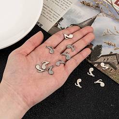 Устойчивые к потускнению 10 шт. оригинальные цветные подвески в виде музыкальных нот из нержавеющей стали 201&nbsp;X-STAS-Q115