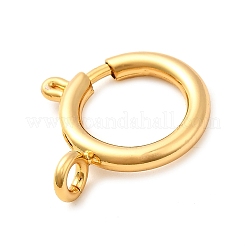 Латунная застежка пружинного кольца&nbsp;KK-D407-20G-F