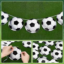 4 bannière suspendue de football en papier&nbsp;DIY-PH0038-66