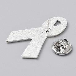 Oktober Brustkrebs rosa Bewusstsein Band Emaille Pins&nbsp;JEWB-WH0010-63P-01