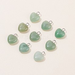 24 шт. подвески из натурального зеленого авантюрина&nbsp;G-BC0001-21B