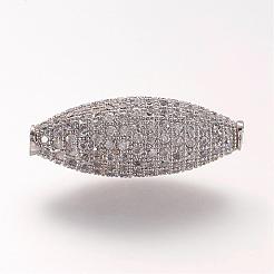 Латунные микро проложить кубического циркония бусы&nbsp;ZIRC-L061-32P