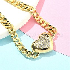 Латунь микро проложить кубические циркониевые браслеты&nbsp;LS-BJEW-S158-02G-B