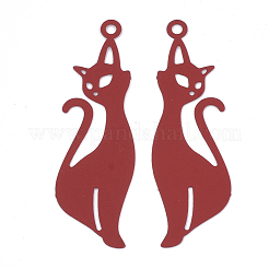 Colgantes de gatito de acero inoxidable 430&nbsp;STAS-S108-17D