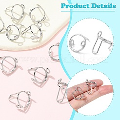 10 pz anelli in ottone regolabili&nbsp;RJEW-CJ0001-01P
