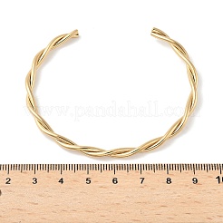 Браслеты-манжеты из нержавеющей стали 304&nbsp;BJEW-C102-01G