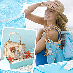 8шт брелок из сплава черепахового цвета 2 цветов&nbsp;KEYC-PH0001-67