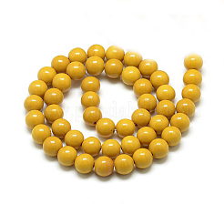 Синтетический океан белого нефрита бисер пряди&nbsp;G-S254-8mm-B04